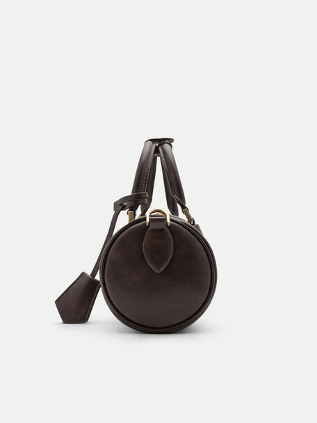 Ilena Bowling Bag, Dark Brown, hi-res