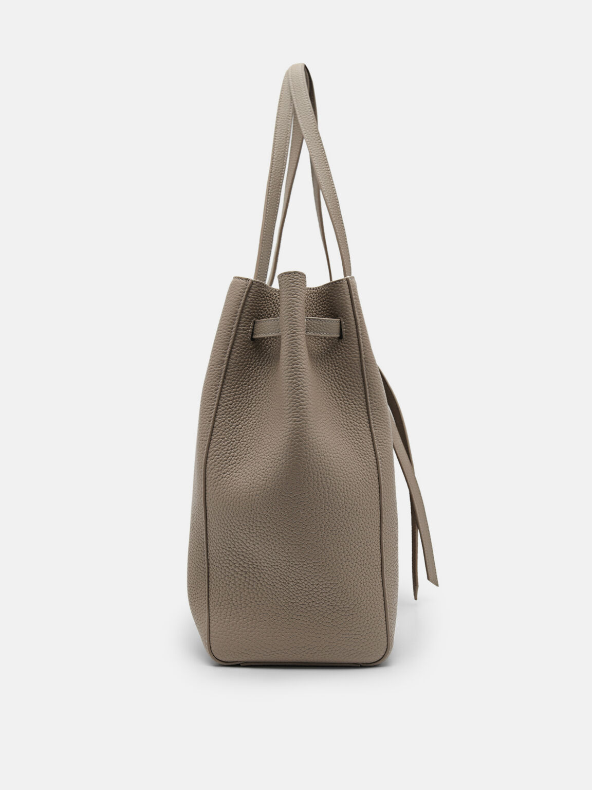 T&uacute;i tote phom chữ nhật Demi Oversized, N&acirc;u X&aacute;m, hi-res