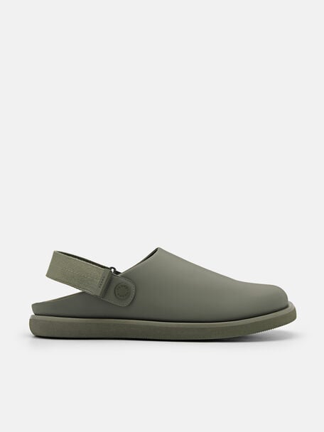 Kenzie Backstrap Sandals, Olive, hi-res