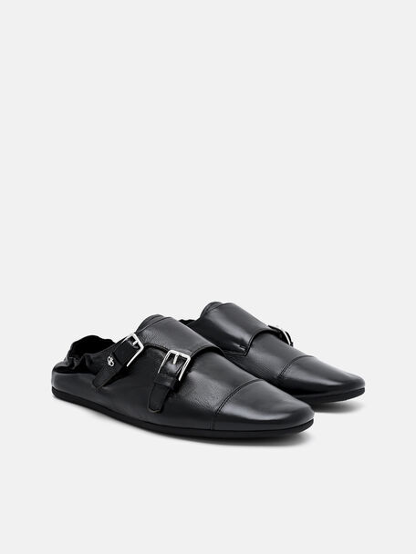 Lauren Leather Oxford Shoes, Black, hi-res