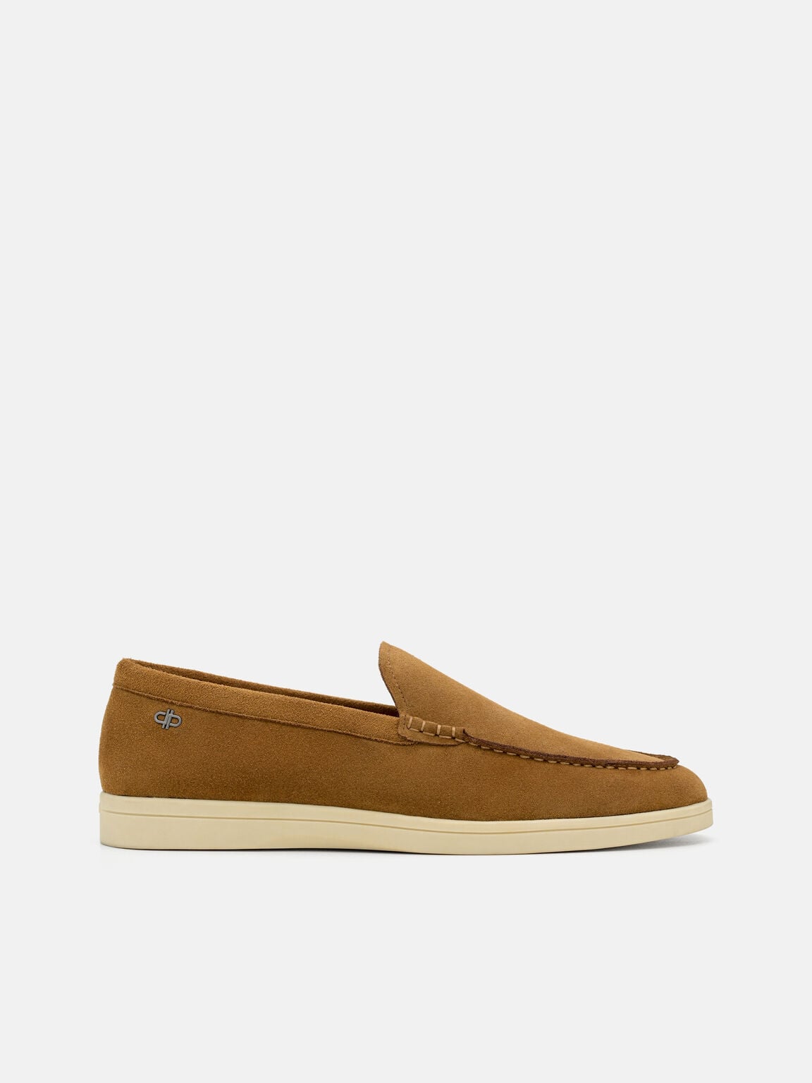 Gi&agrave;y lười đế bệt mũi tr&ograve;n Roam, Dark Camel Suede, hi-res