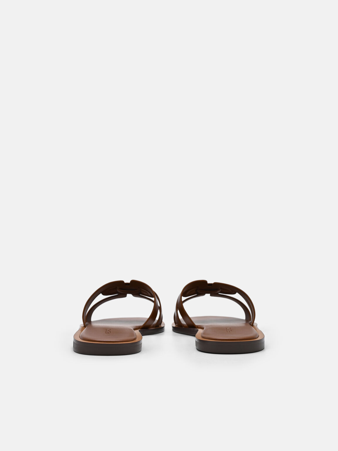 Carmel Leather Slide Sandals, Cognac, hi-res