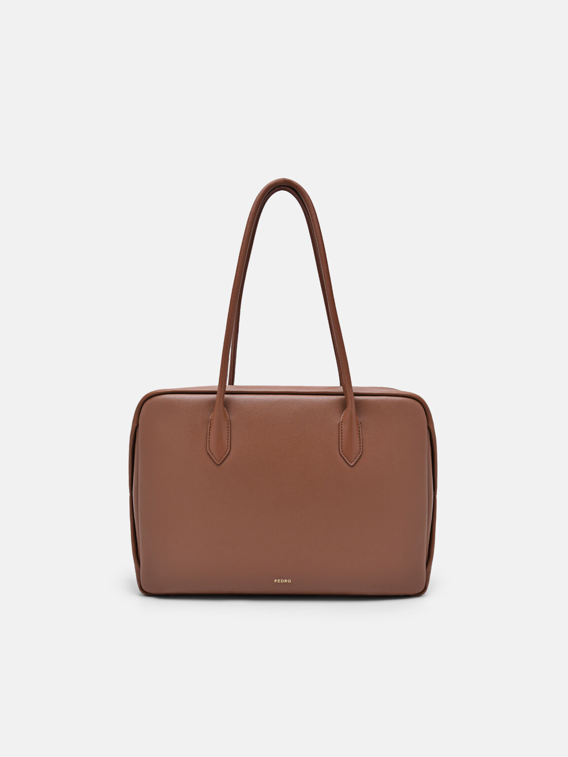 Caddie Leather Bowling Bag, Cognac, hi-res