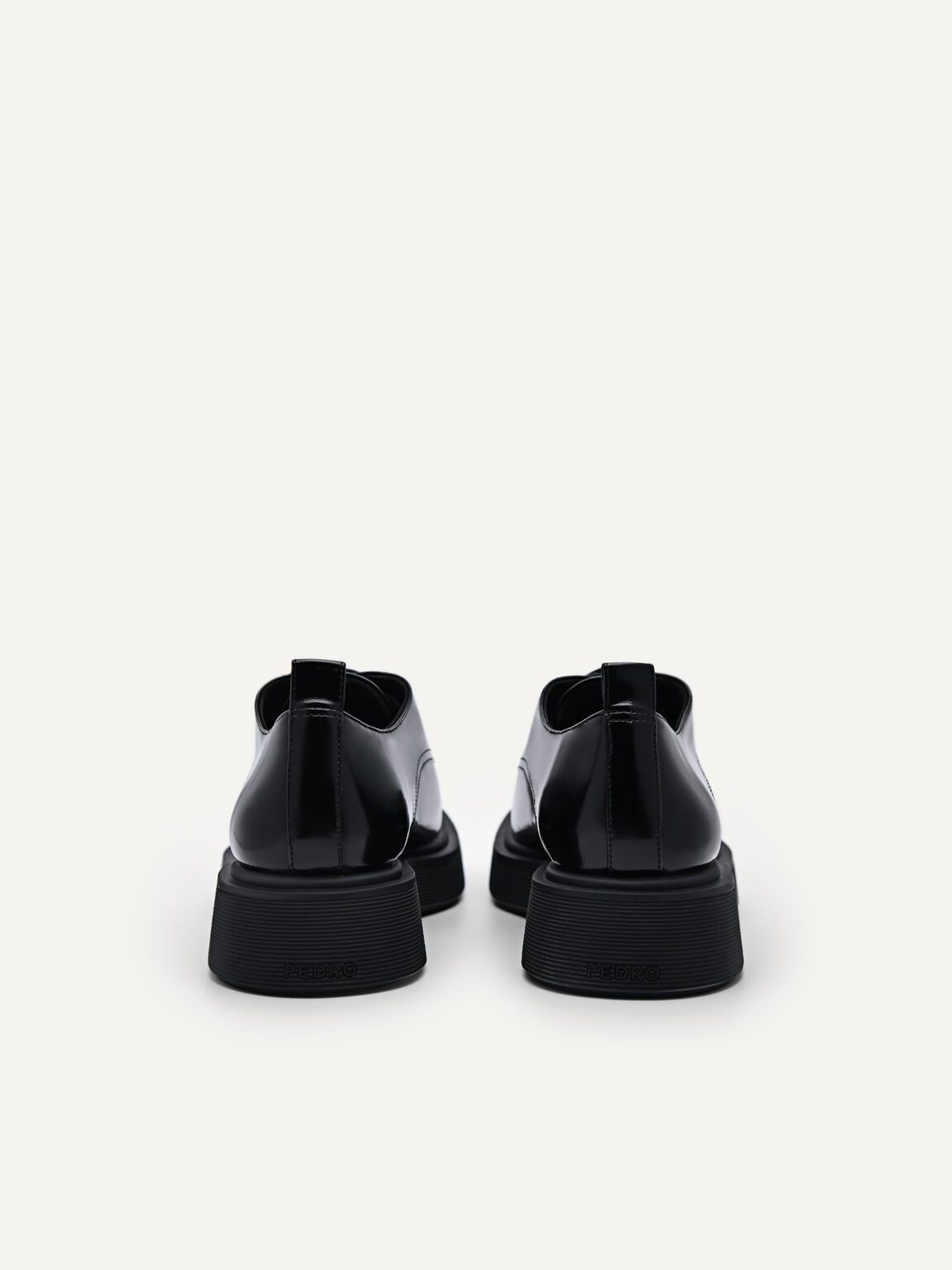 Maisie Leather Derby Shoes, Black, hi-res