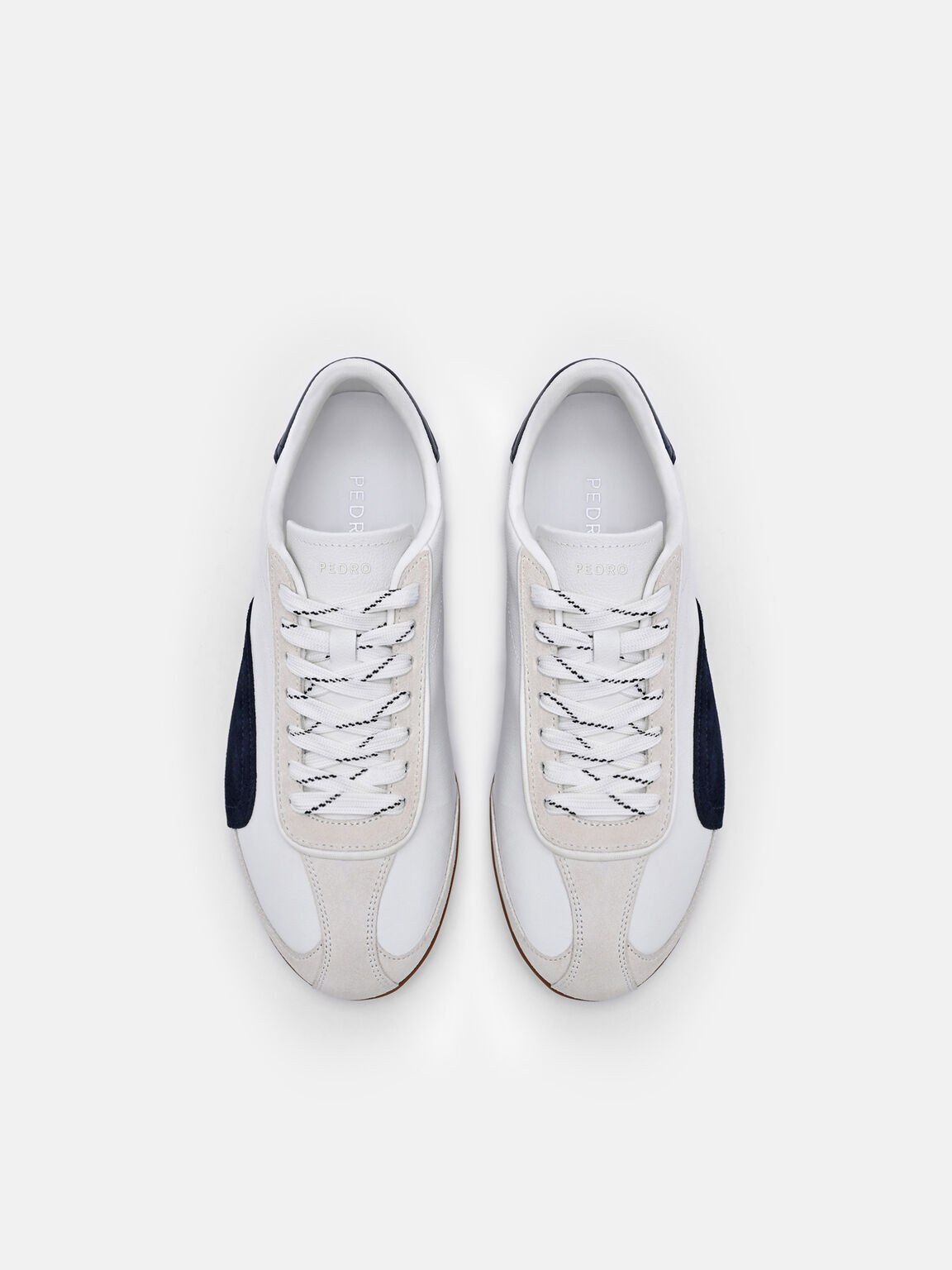 Crest Leather Sneakers, Chalk, hi-res