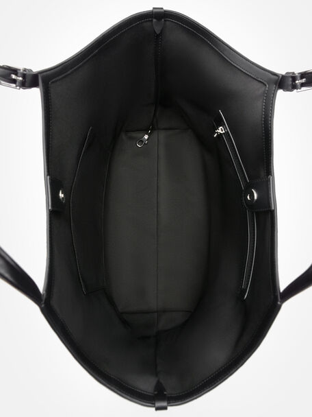 T&uacute;i tote h&igrave;nh thang Melka Oversized, Đen, hi-res