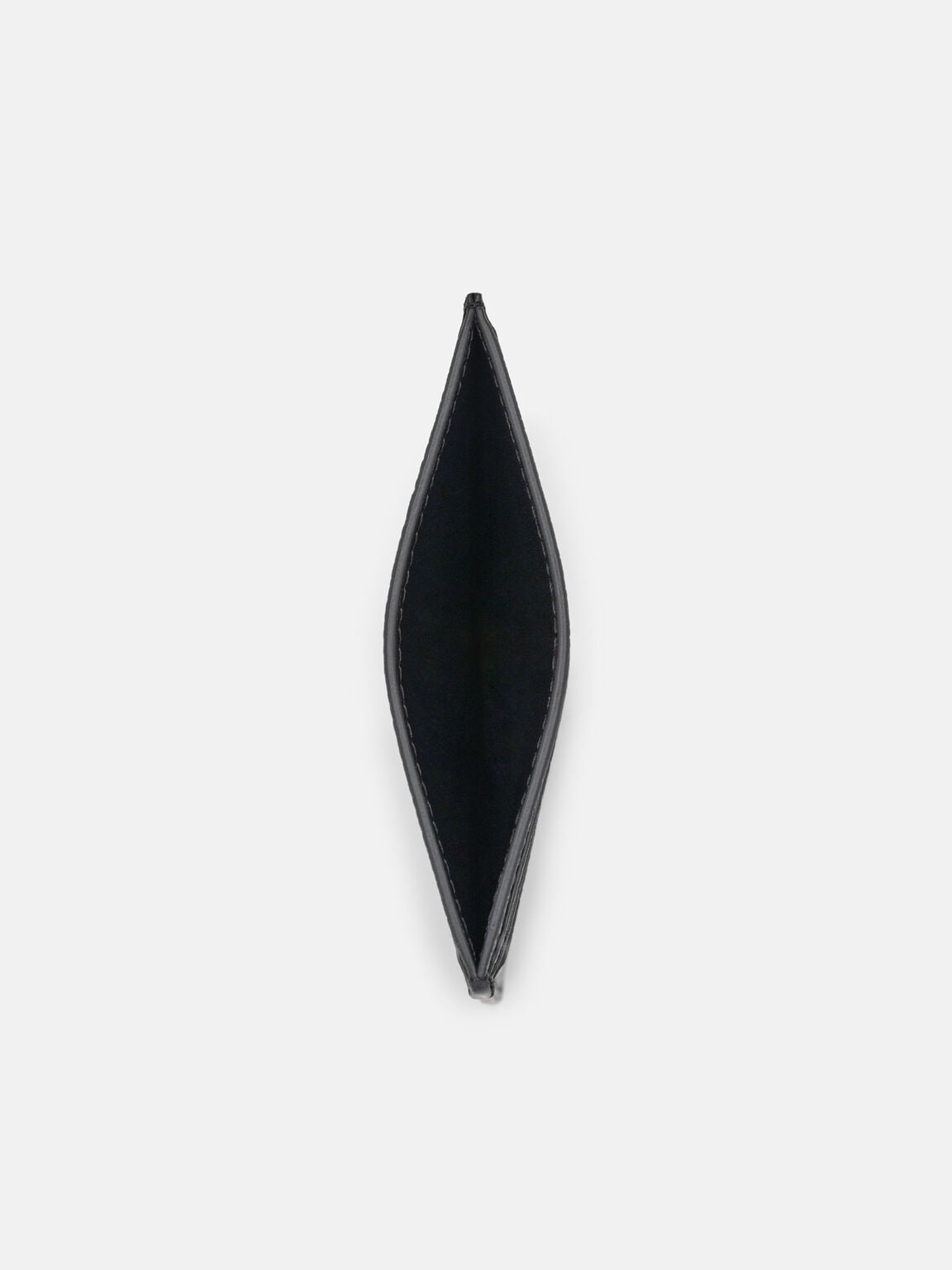 Leather Card Holder, Black Embossed, hi-res