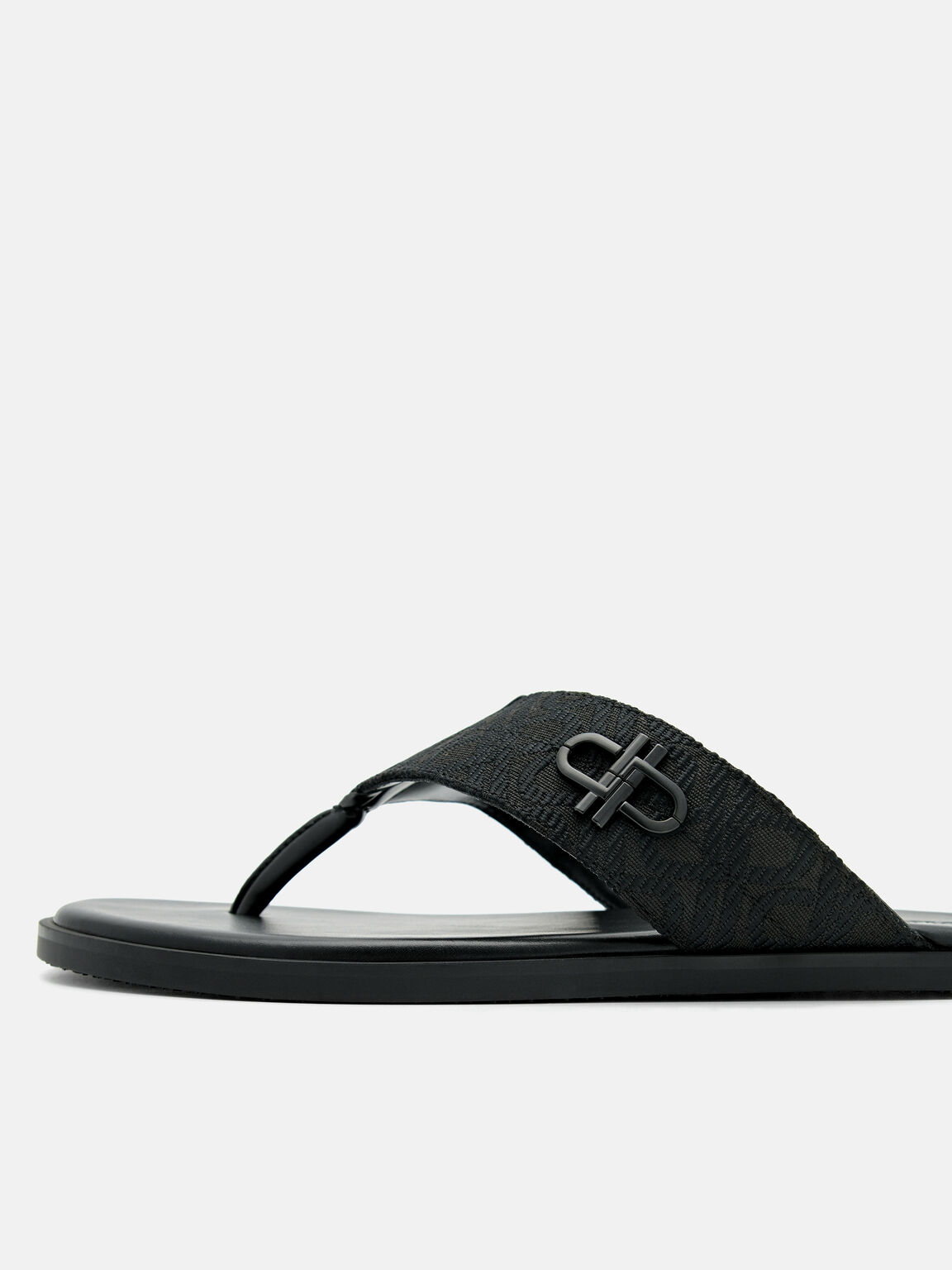 Dép kẹp Icon Fabric, Đen 2