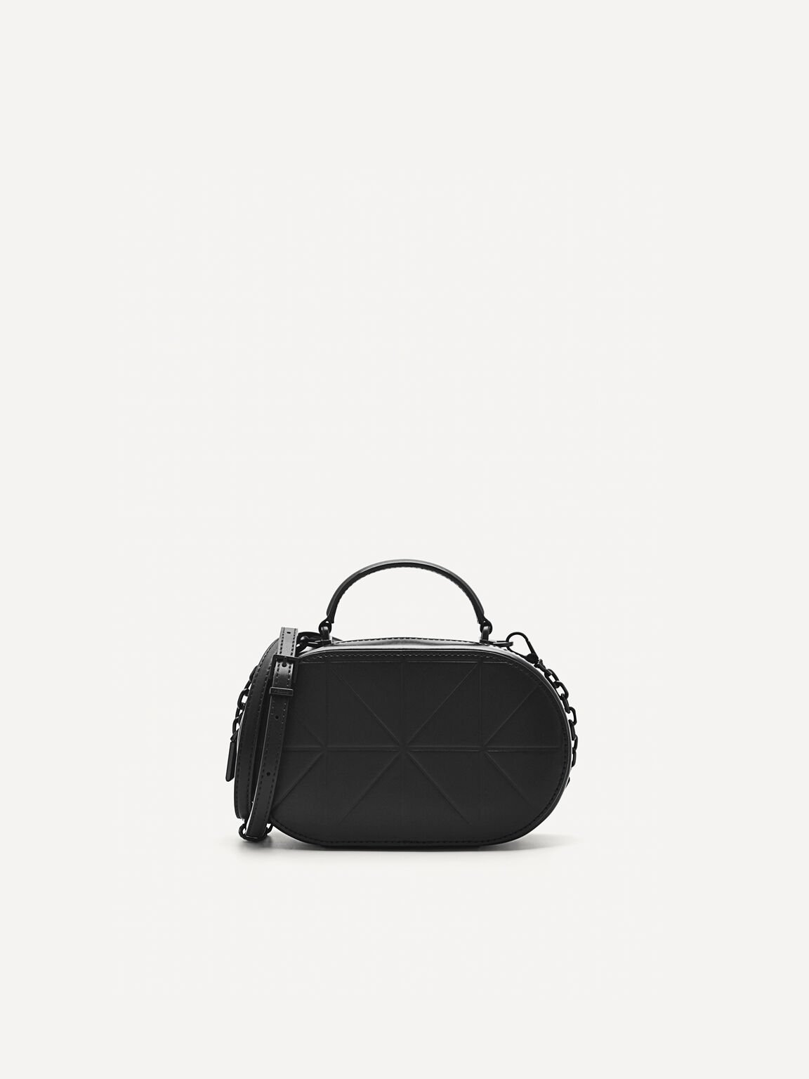 PEDRO Studio Cara Leather Mini Shoulder Bag in Pixel, Black