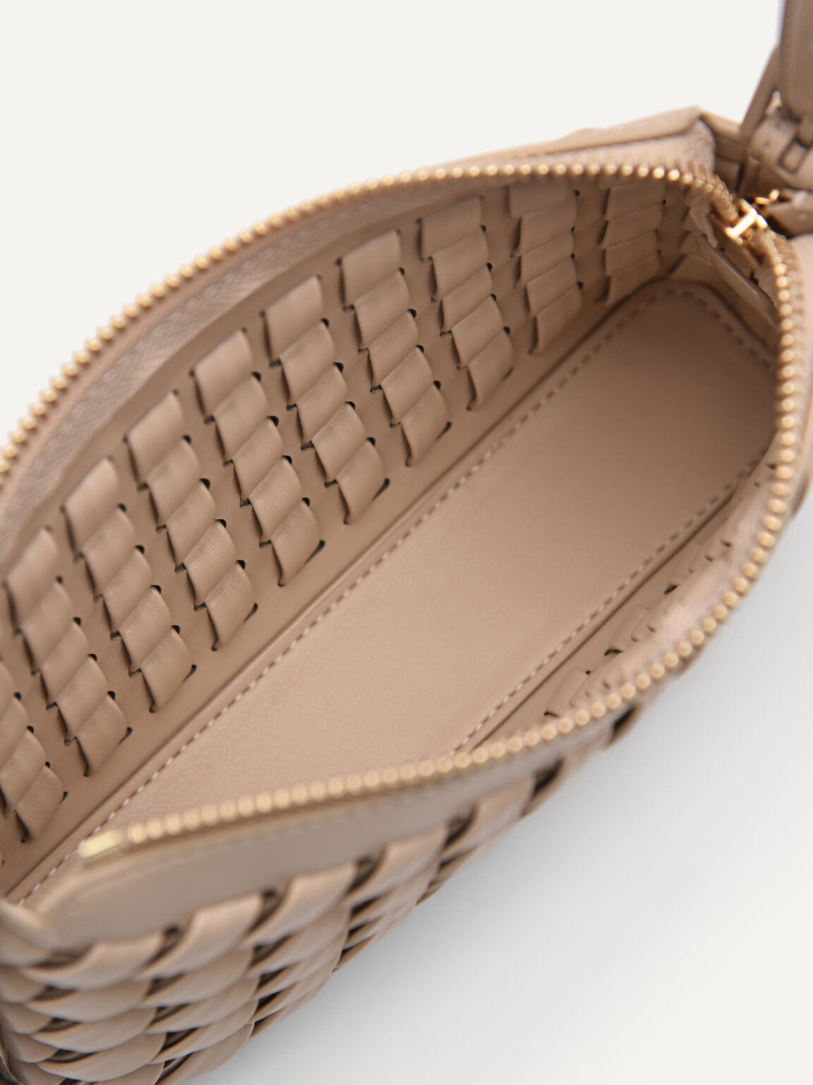 Palma Woven Pouch, Nude, hi-res