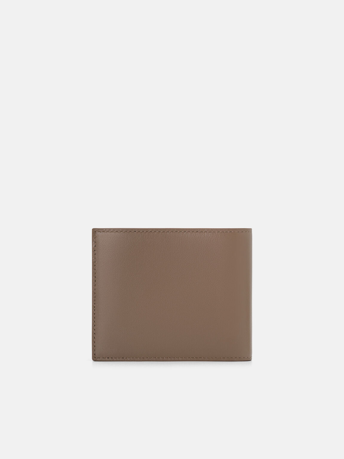 V&iacute; ngắn gập đ&ocirc;i Kid Leather, N&acirc;u x&aacute;m đậm, hi-res