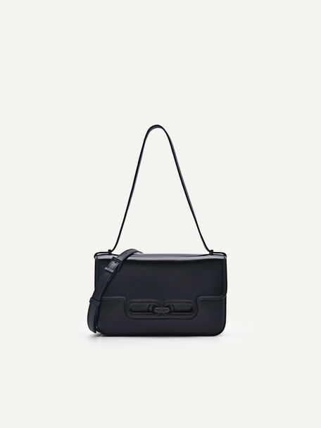 PEDRO Studio Kate Leather Envelope Bag, Black, hi-res