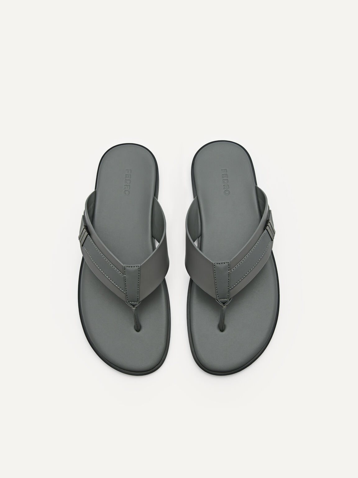 Thong Sandals, Dark Grey