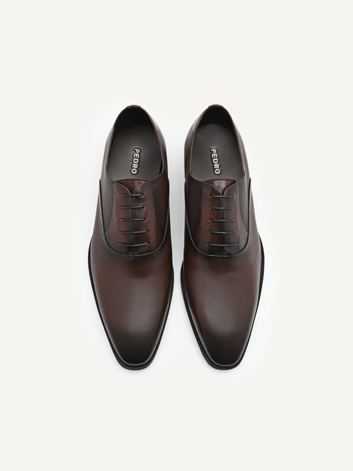 Holly Leather Oxford Shoes, Dark Brown