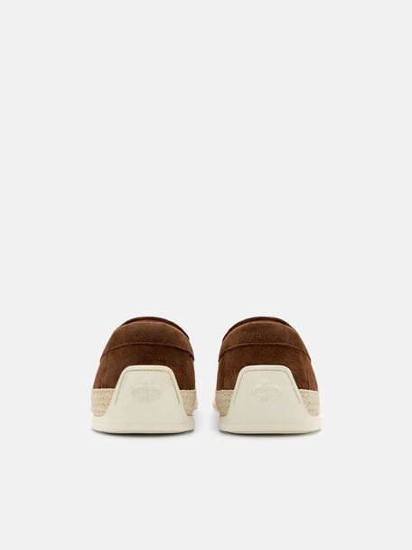 Gi&agrave;y lười mũi tr&ograve;n Vito Suede, Brown Suede, hi-res