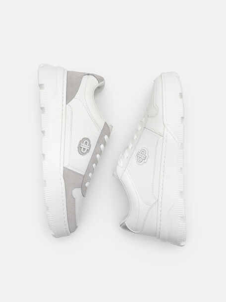 Ravel Leather Sneakers, Light Grey, hi-res