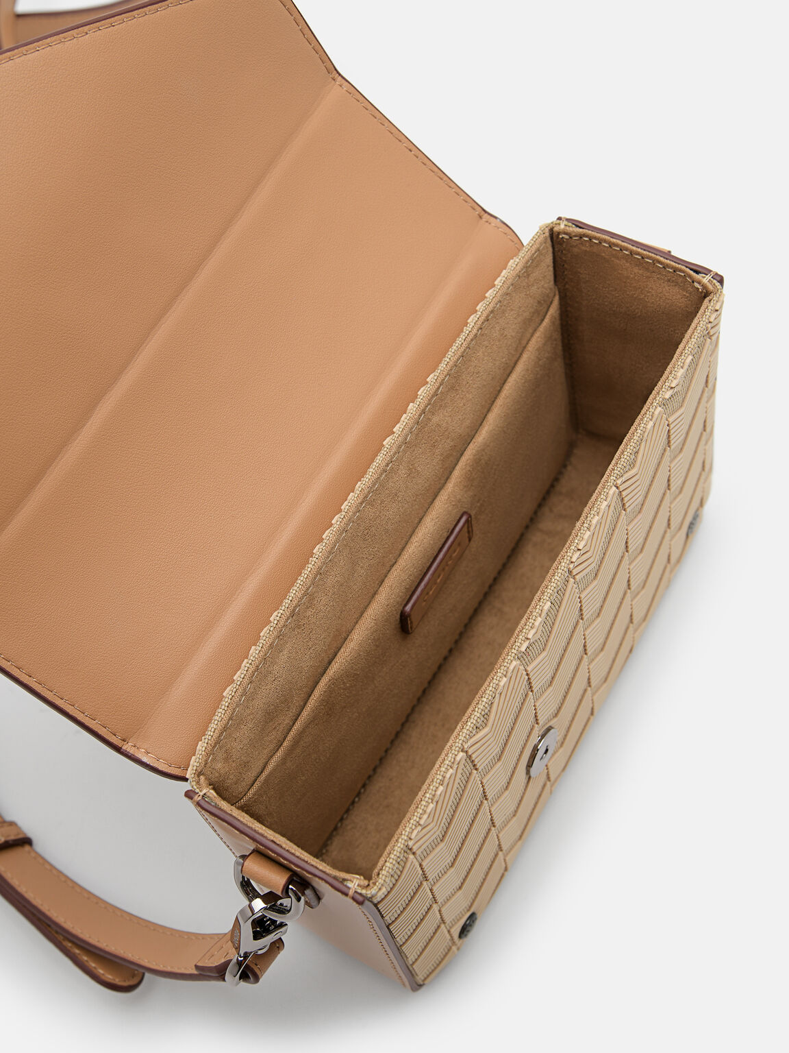 Túi đeo chéo hình chữ nhật Taper Canvas Boxy, Cát, hi-res