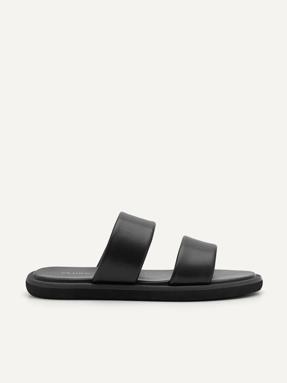 Slide Sandals, Black, hi-res