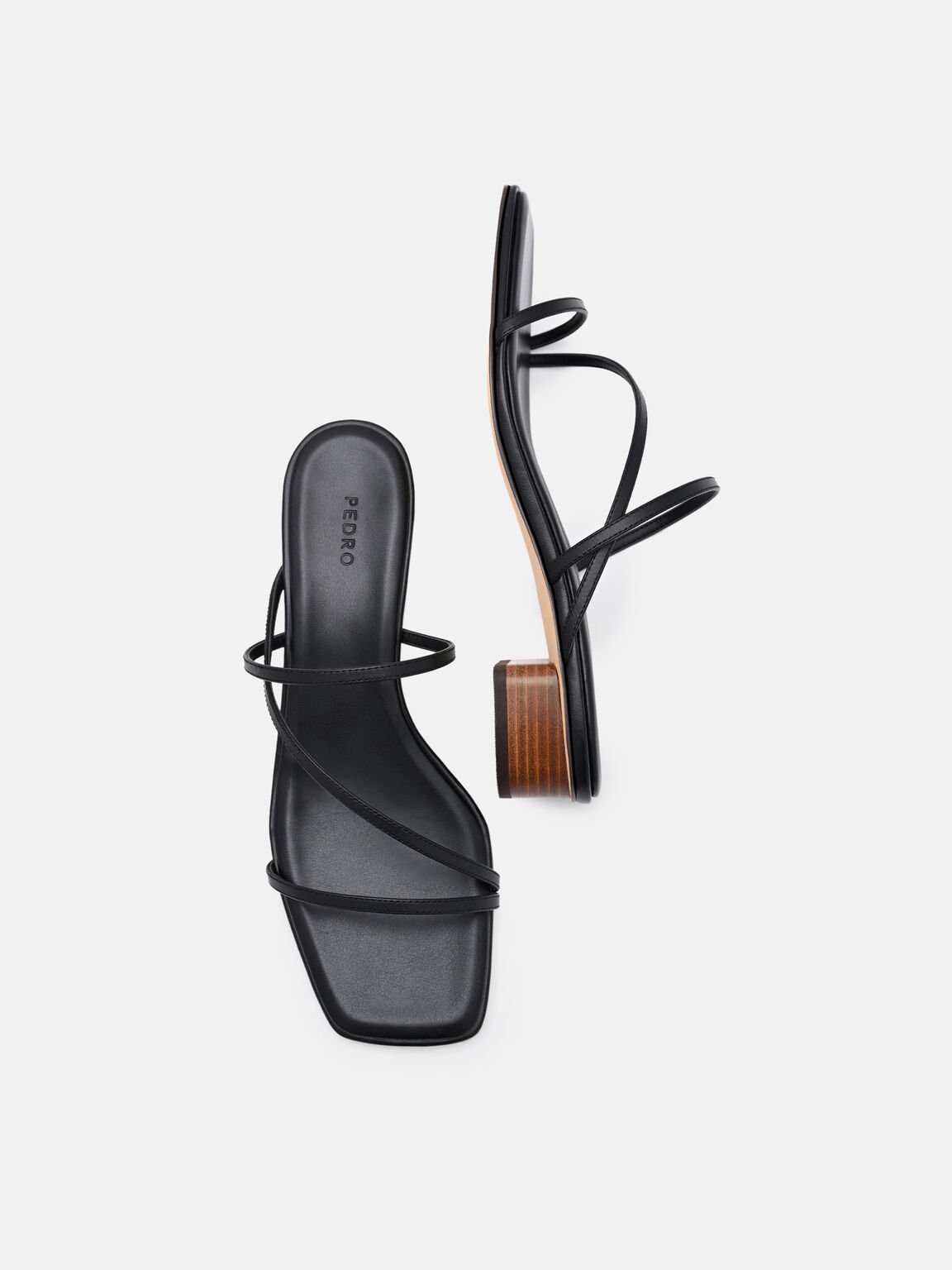 Gi&agrave;y mules cao g&oacute;t Erna, Đen, hi-res