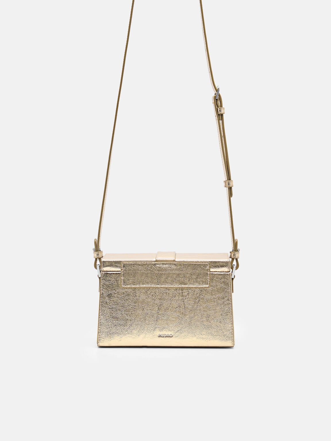 Túi đeo chéo hình hộp chữ nhật Mara Mini, Vàng Đồng, hi-res