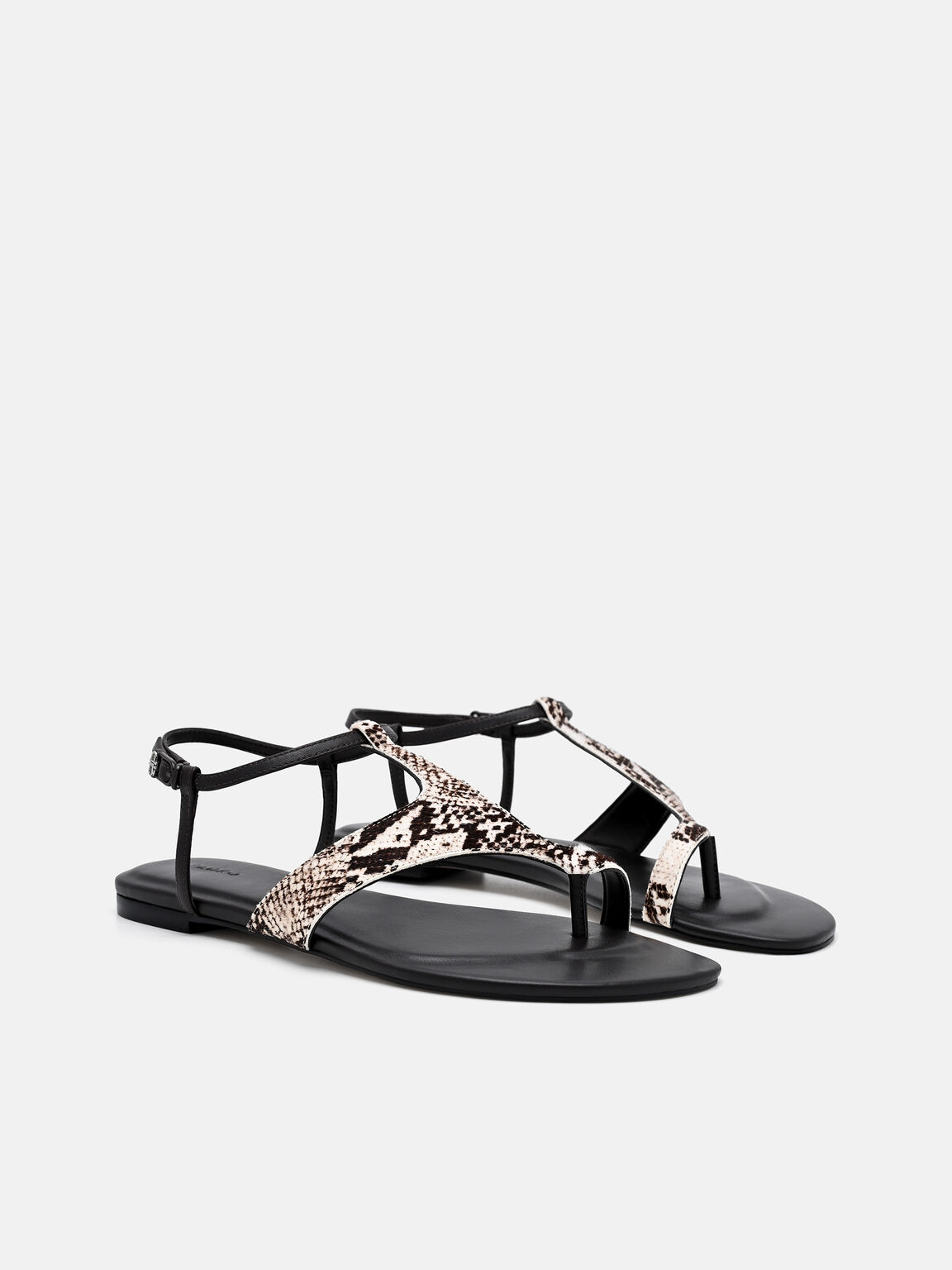 Calfhair Ankle Strap Sandals, Multi, hi-res