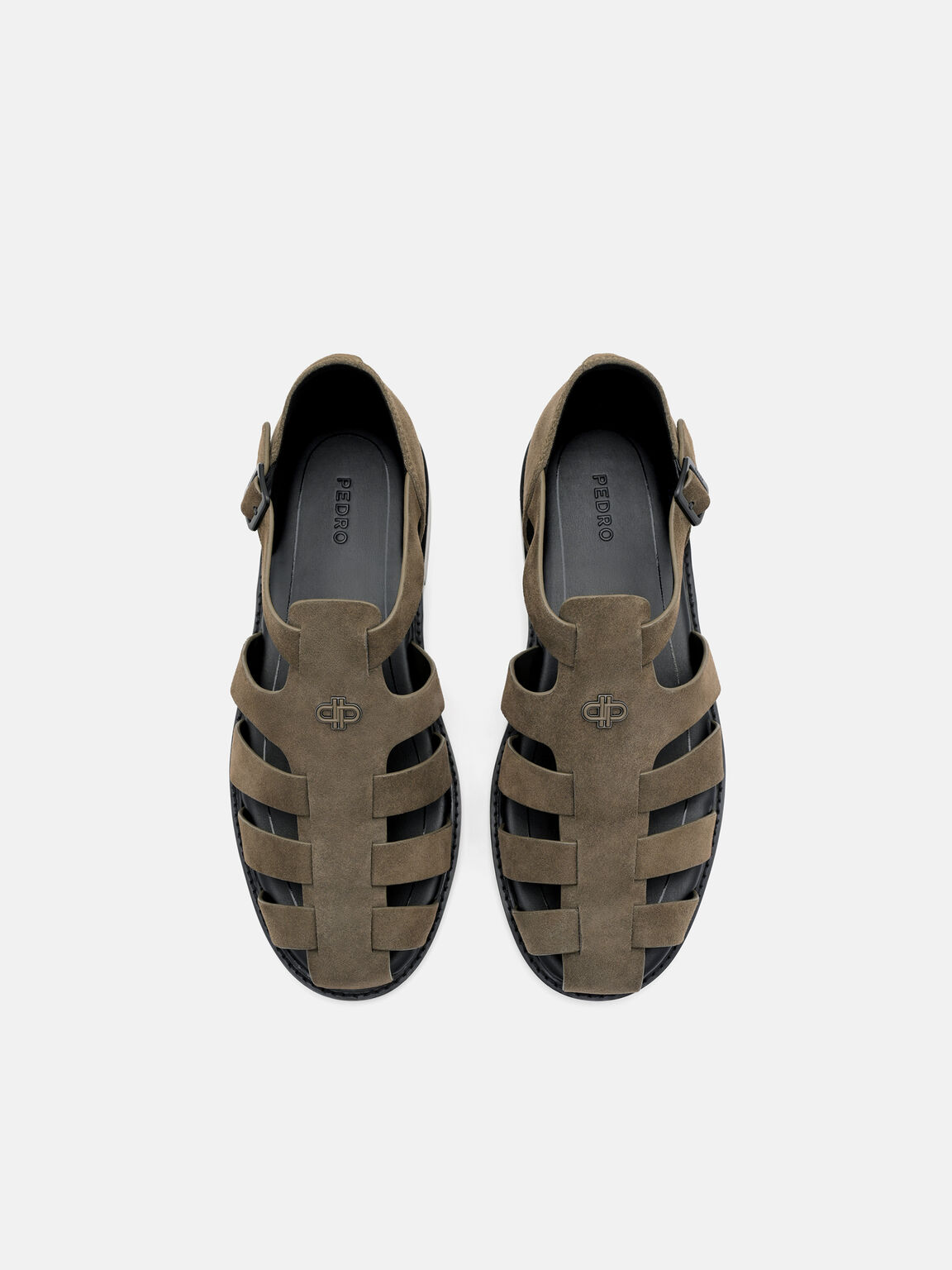 Brent Suede Sandals, Olive, hi-res