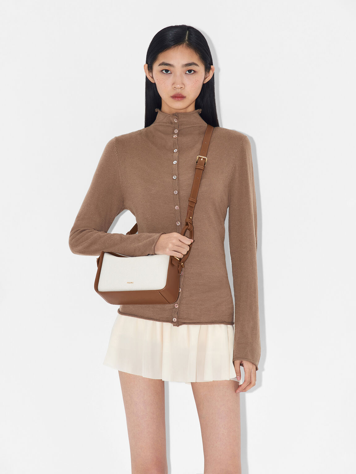 Demi Canvas Bag, Brown, hi-res