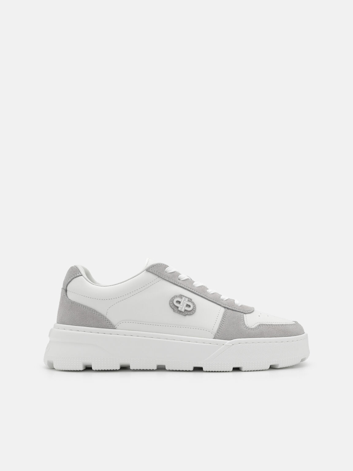 Ravel Leather Sneakers, Light Grey, hi-res