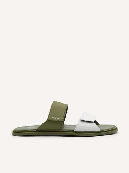 Stride Slide Sandals, Military Green