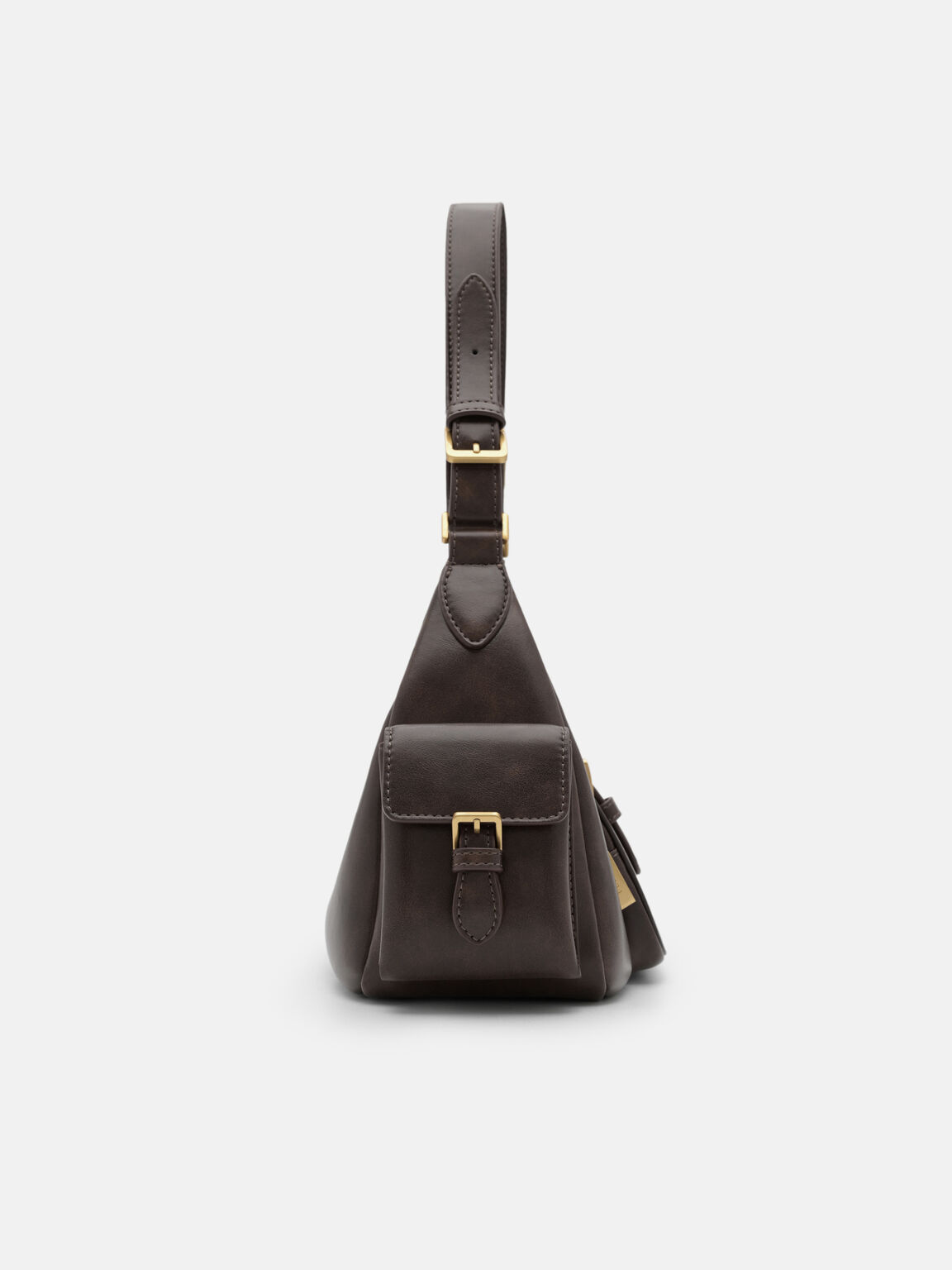 Ilena Shoulder Bag, Dark Brown, hi-res