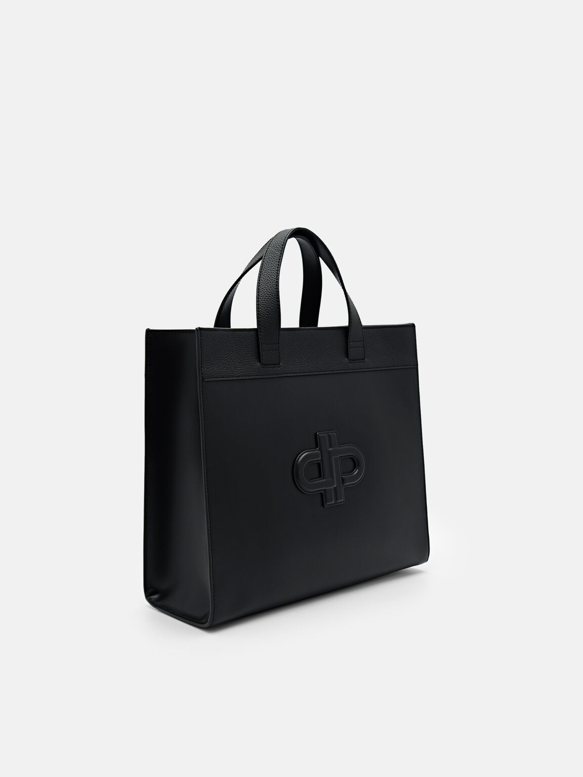 PEDRO Icon Leather Tote Bag, Black, hi-res