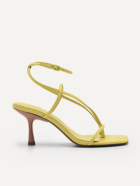Jatte Heel Sandals, Yellow, hi-res