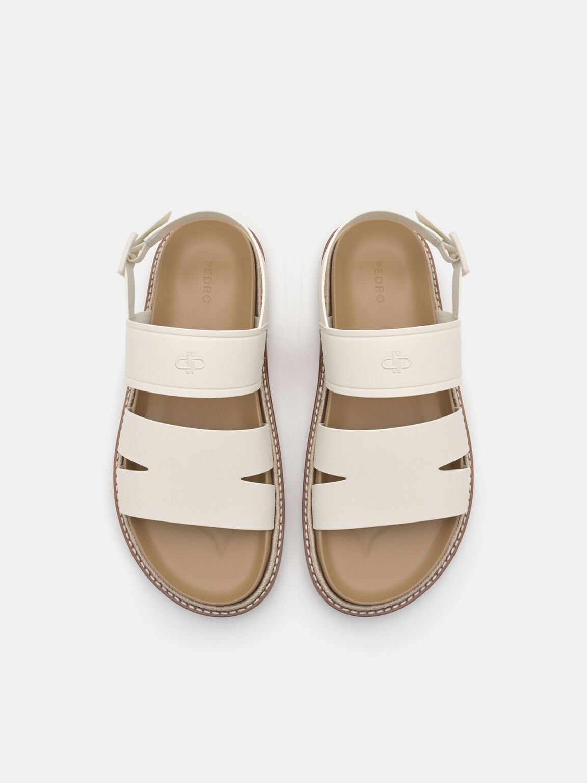 Gi&agrave;y sandals đế bệt Cutler, Phấn, hi-res