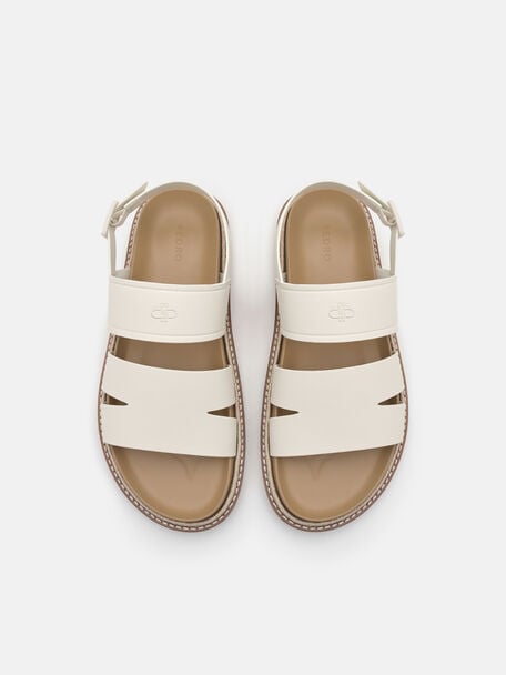 Gi&agrave;y sandals đế bệt Cutler, Phấn, hi-res