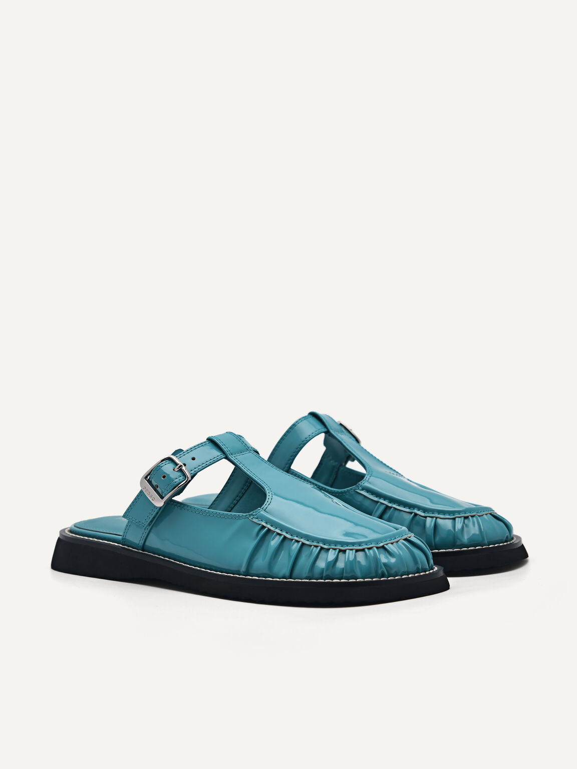 Carmen Mule Loafers, Turquoise, hi-res
