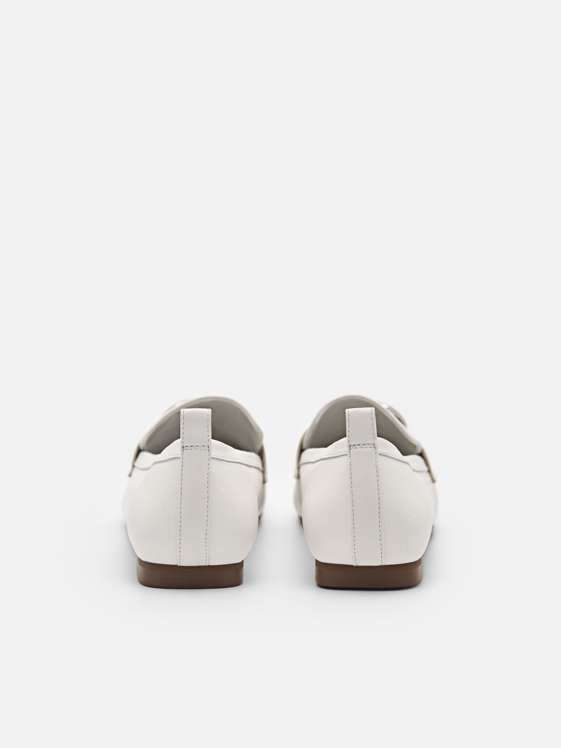 Eden Leather Loafers, White, hi-res