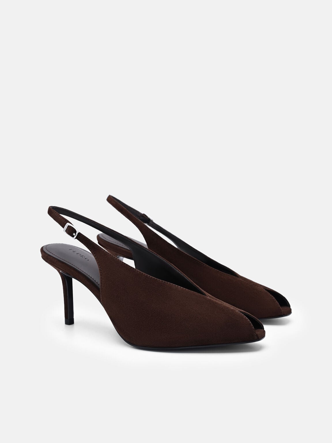 Gi&agrave;y sandals cao g&oacute;t Sylvie, Dark Brown Suede, hi-res