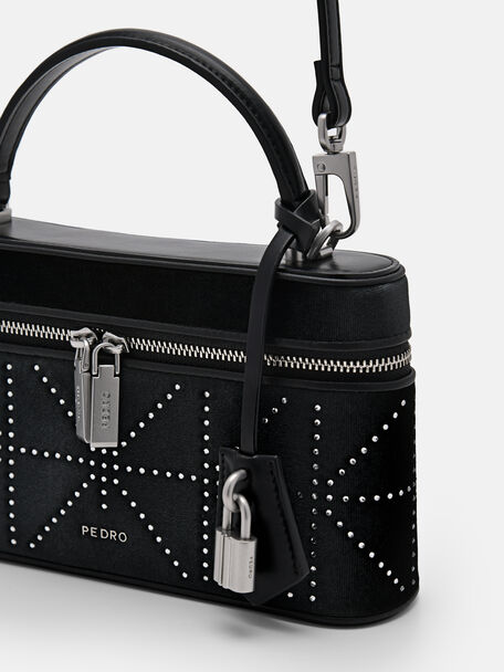 Ari Shoulder Bag in Pixel, Black, hi-res