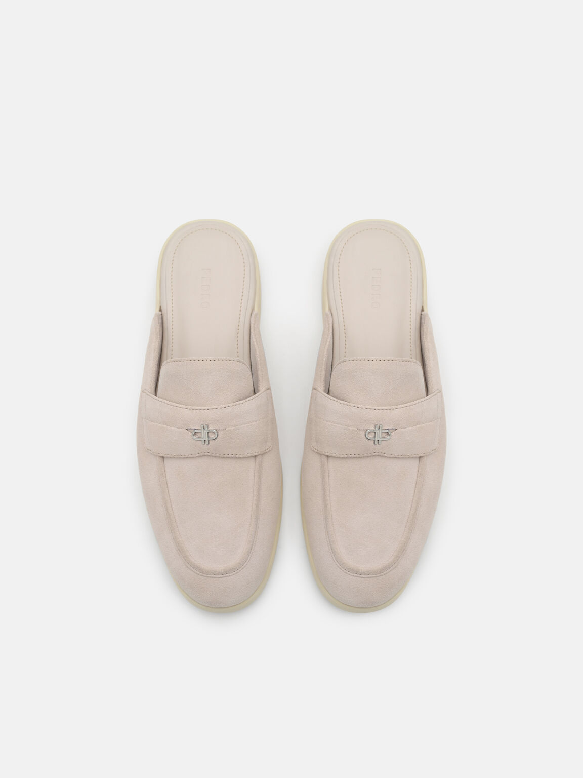 Gi&agrave;y mules đế bệt Roam, Beige Suede, hi-res
