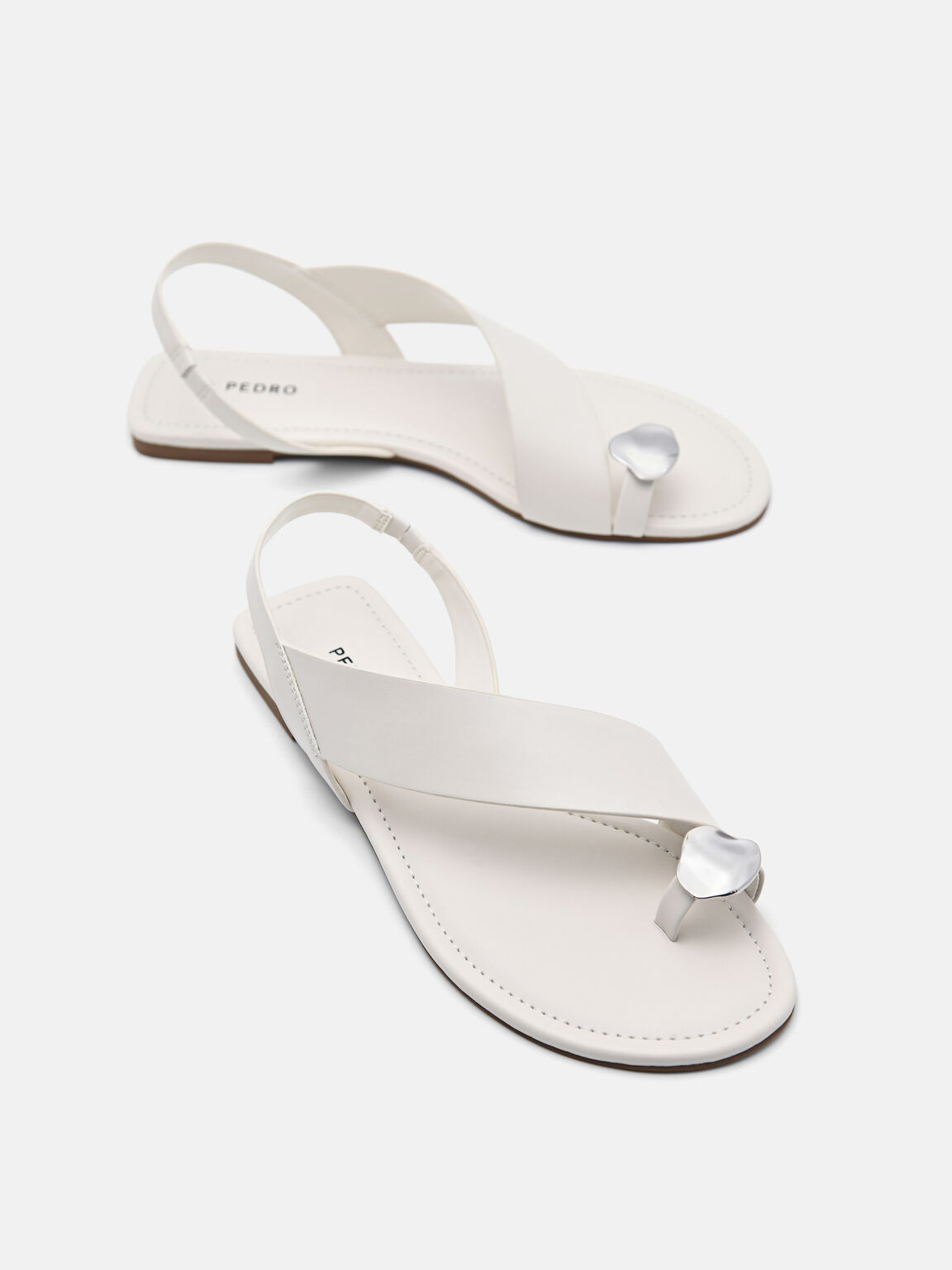 Alexis Toe Loop Sandals, Chalk, hi-res