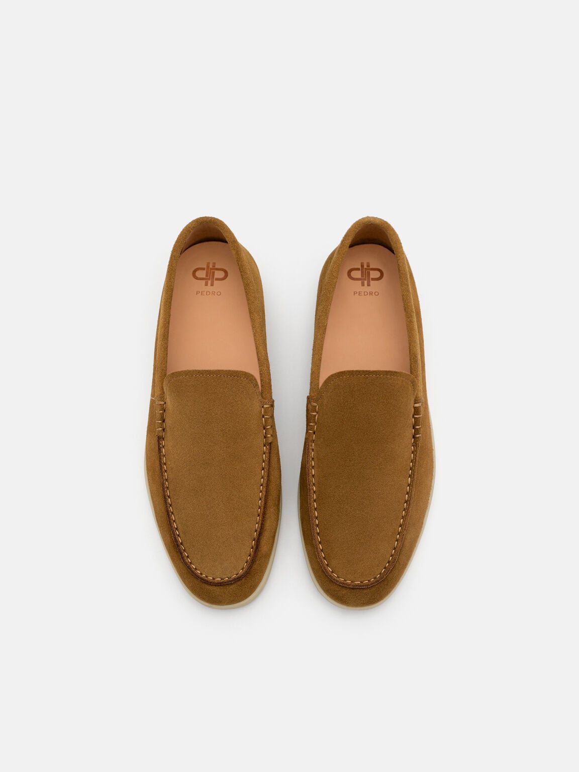 Gi&agrave;y lười đế bệt mũi tr&ograve;n Roam, Dark Camel Suede, hi-res