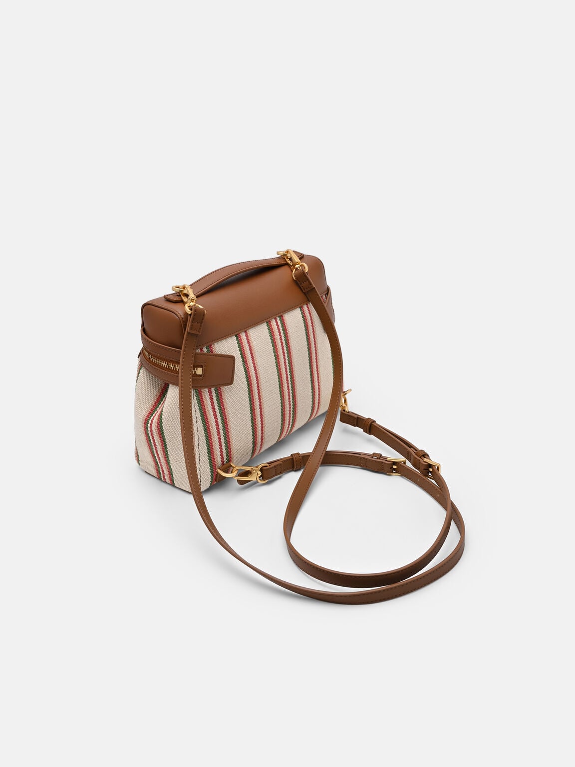 Alyssa Leather Backpack, Multi Canvas
