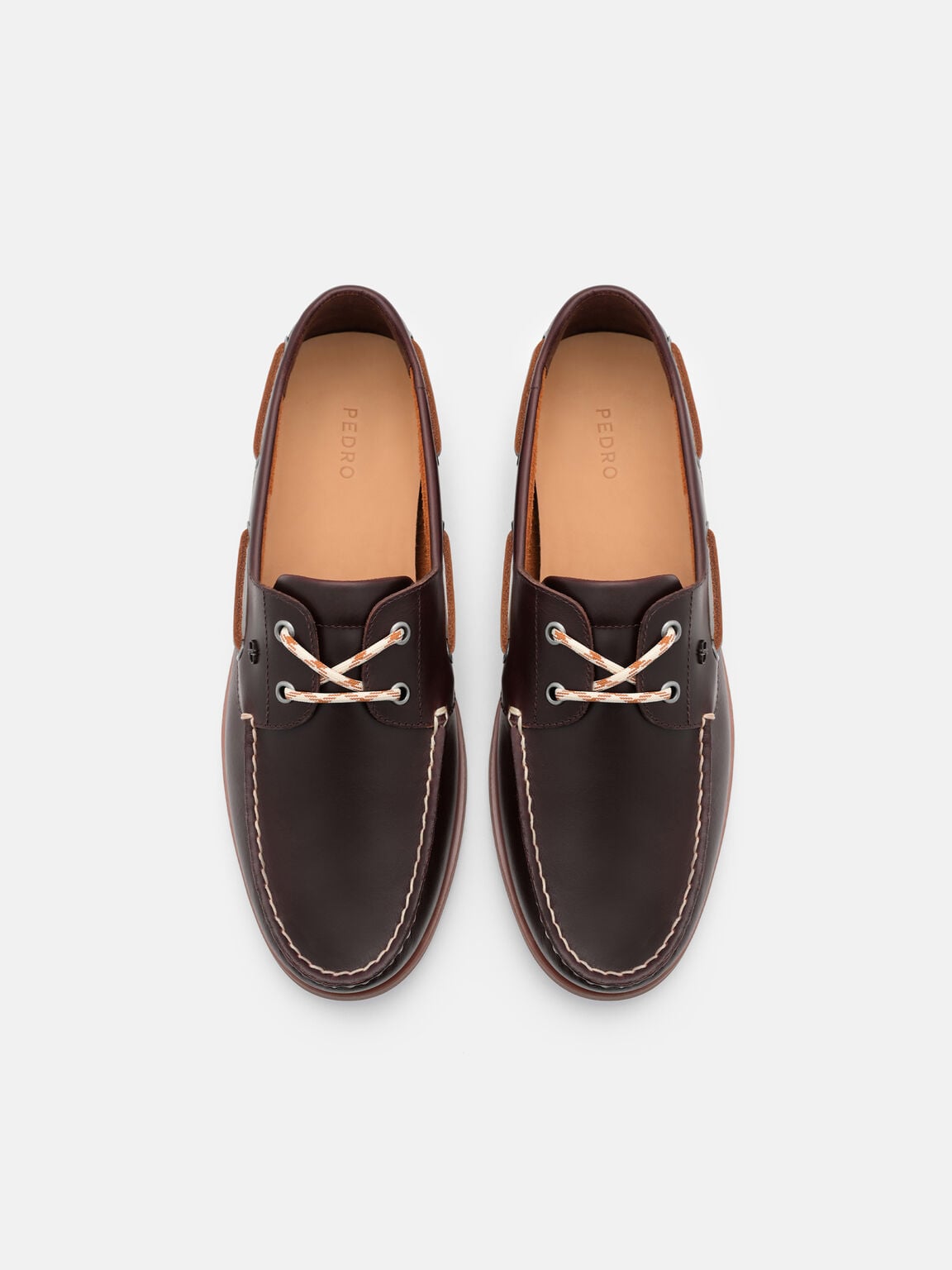 Gi&agrave;y lười mũi tr&ograve;n Marcos Leather, N&acirc;u đậm b&oacute;ng, hi-res