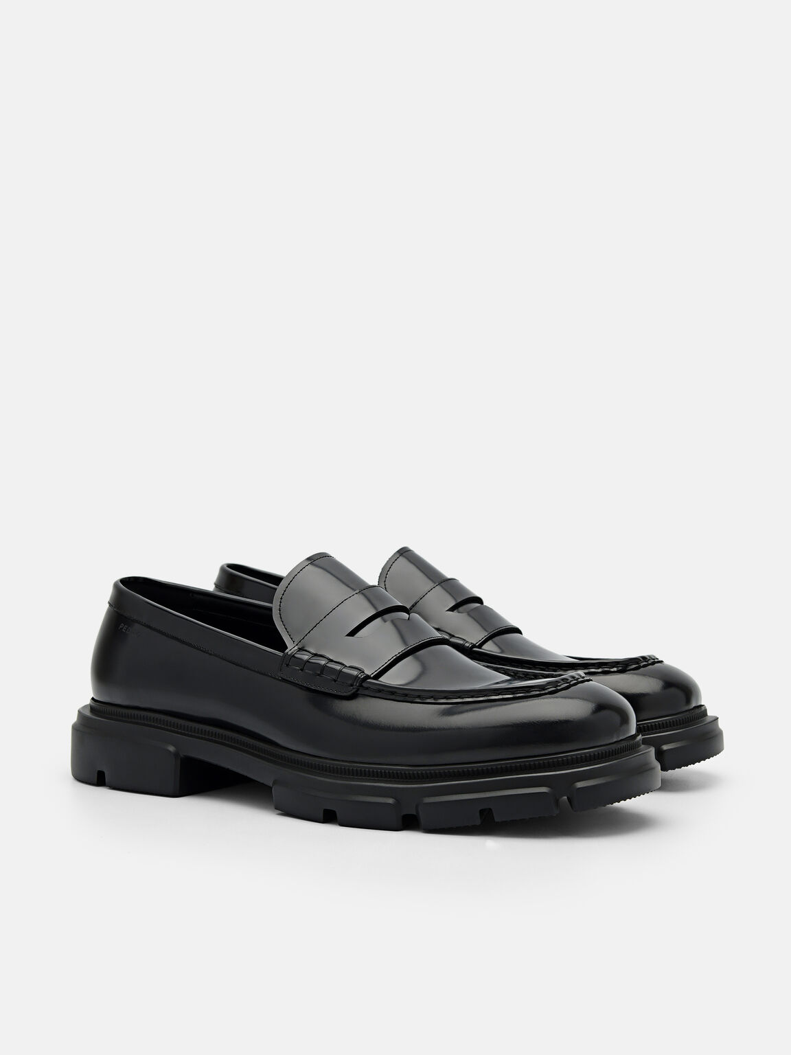 Men's Ellis Leather Loafers, Black, hi-res