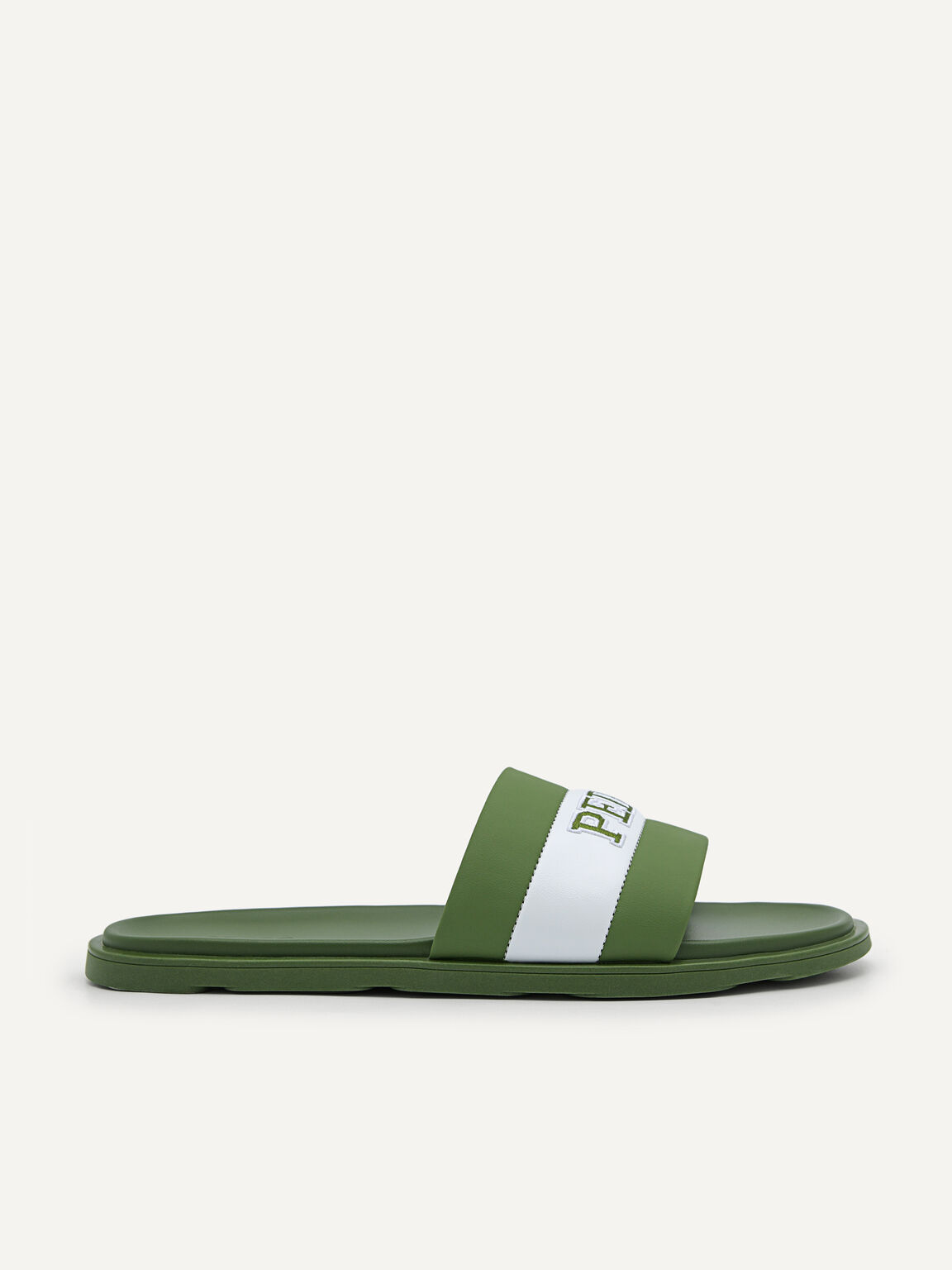Pascal Slide Sandals, Military Green, hi-res