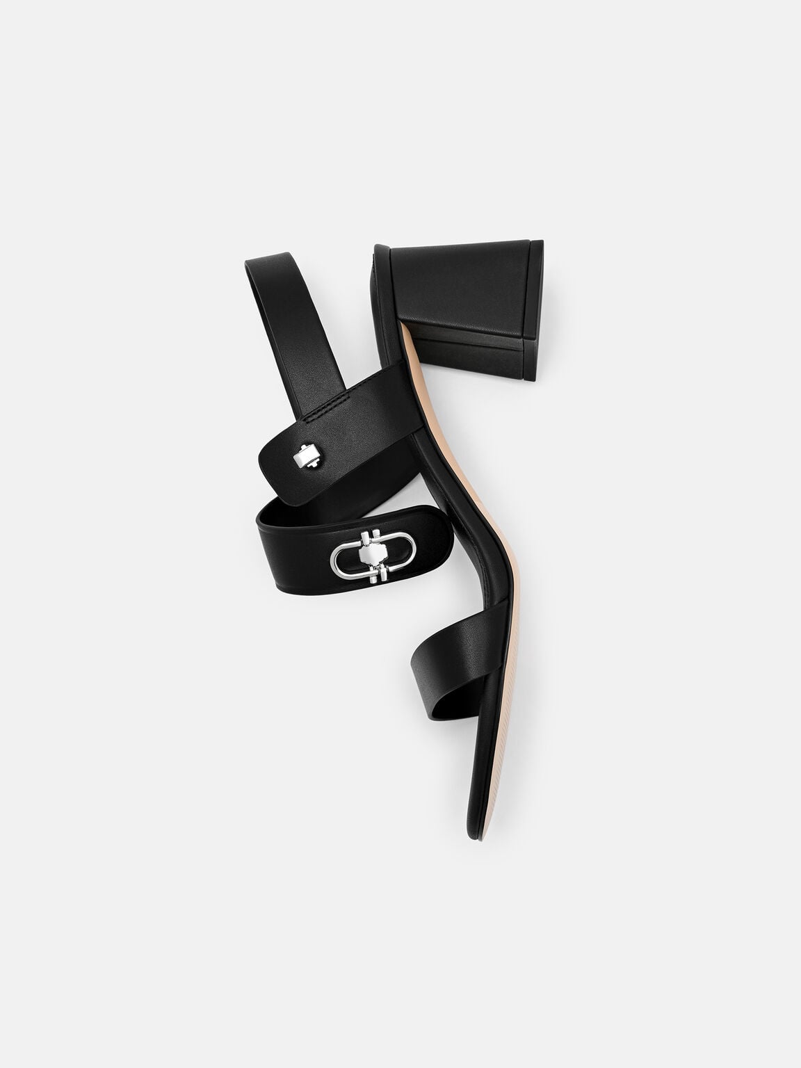 Gi&agrave;y sandals cao g&oacute;t Sienna, Đen, hi-res