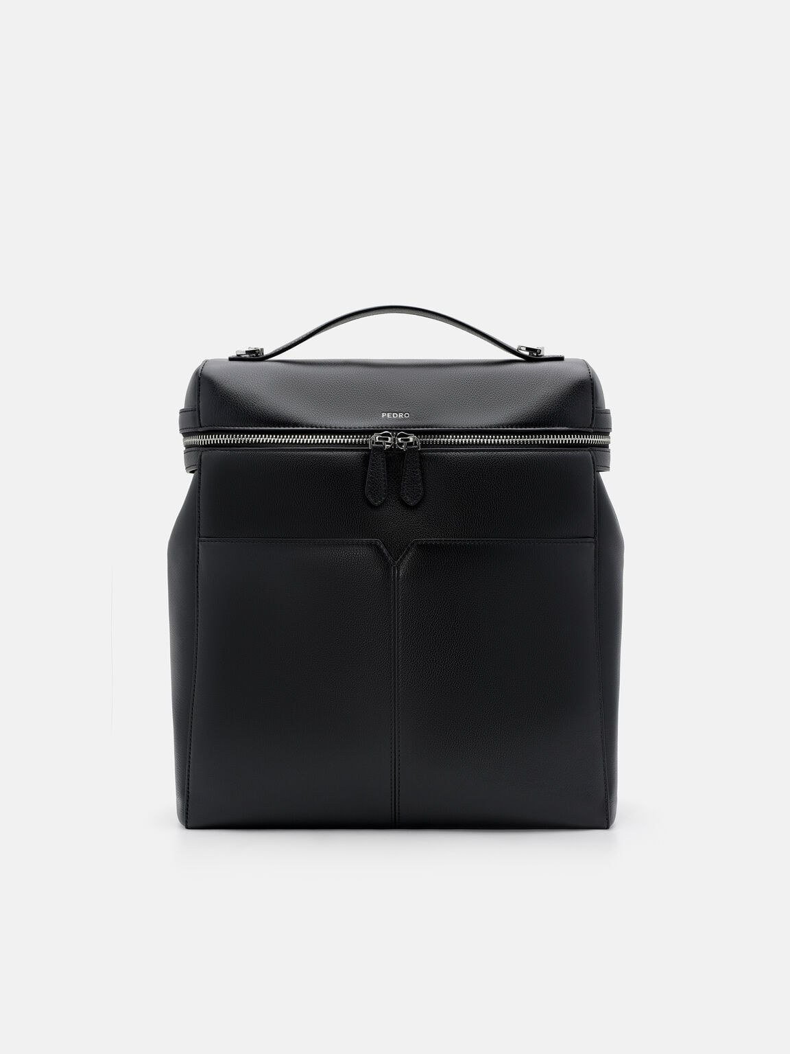 Alyssa Tumbled Leather Backpack, Black Tumble, hi-res