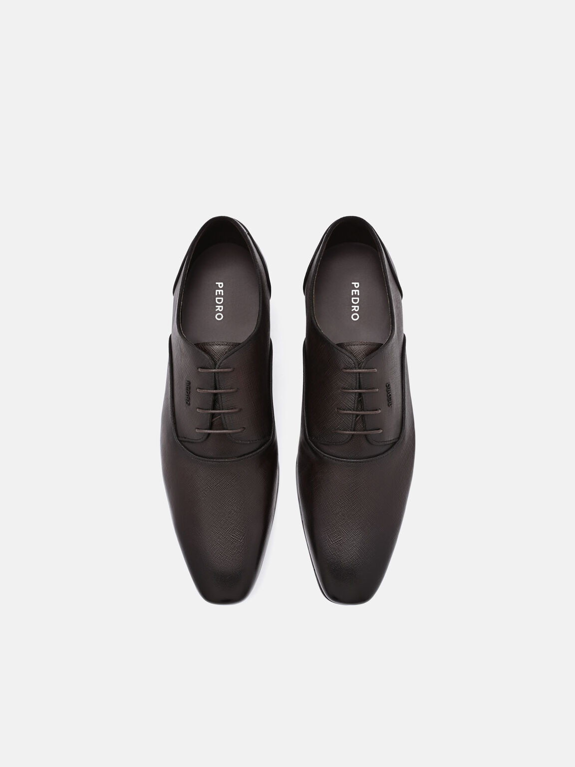 Gi&agrave;y t&acirc;y đế thấp mũi nhọn, Dark Brown Saffiano, hi-res
