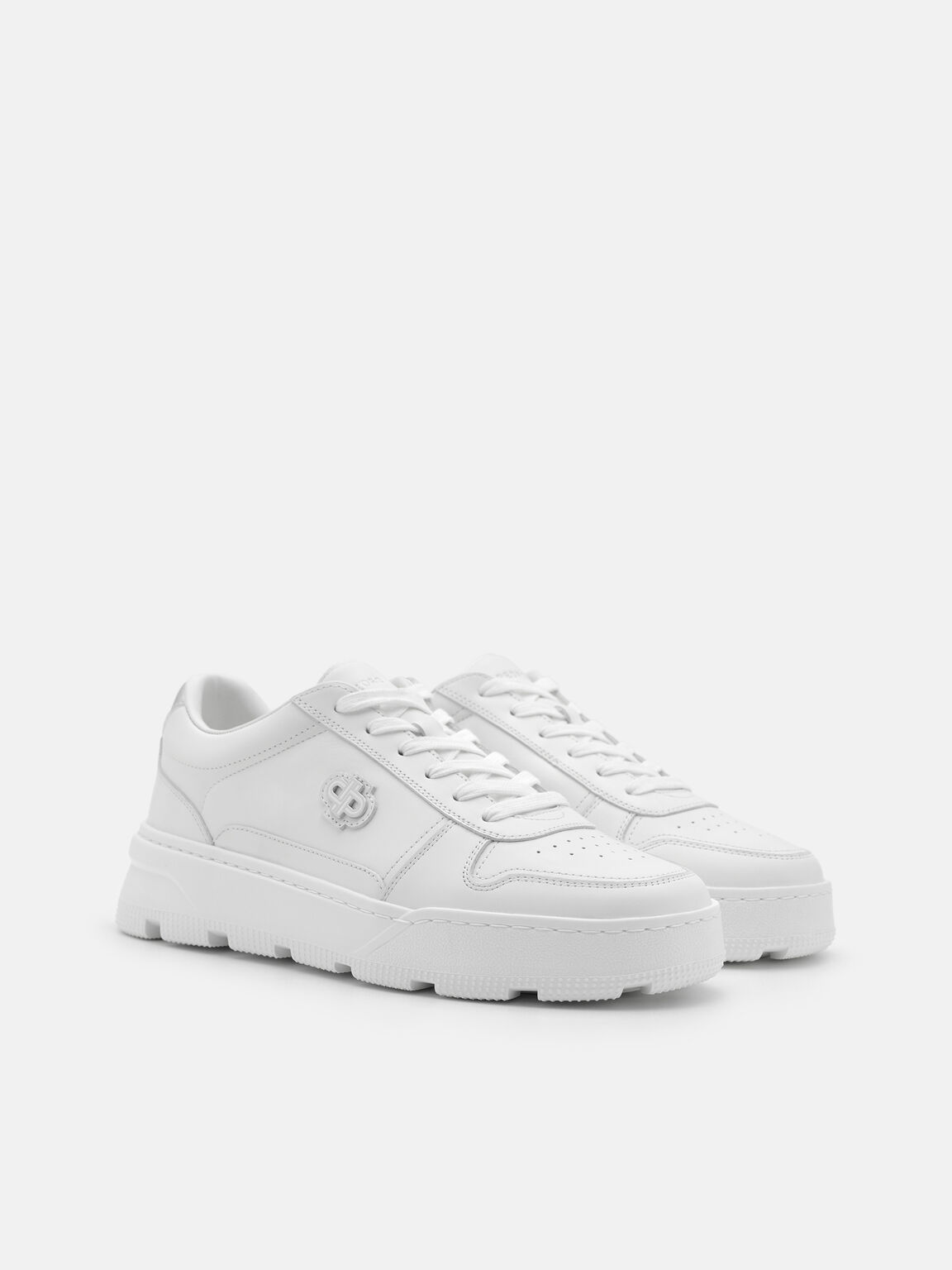 Ravel Leather Sneakers, White, hi-res
