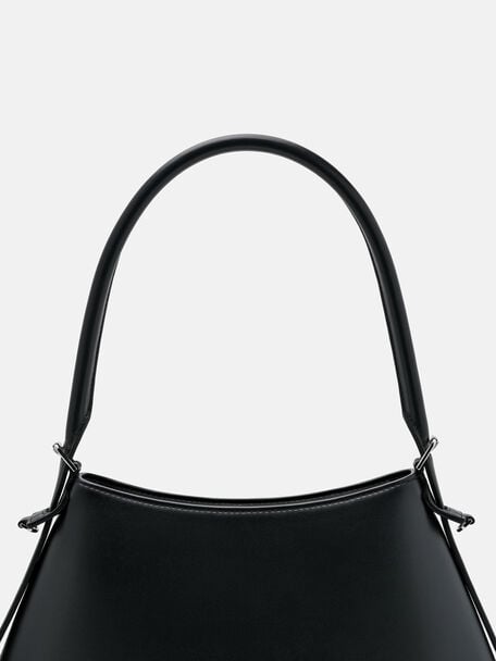 Nikki Shoulder Bag, Black, hi-res